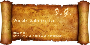 Veréb Gabriella névjegykártya