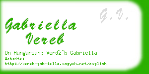 gabriella vereb business card